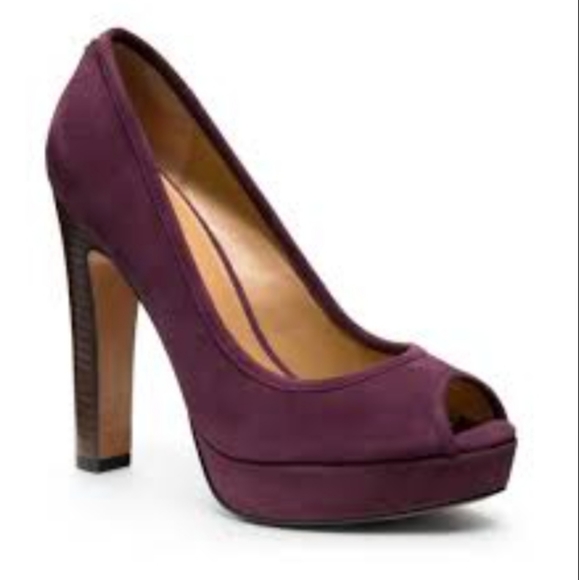 Coach Suede Breana Plum Heel - Picture 3 of 12